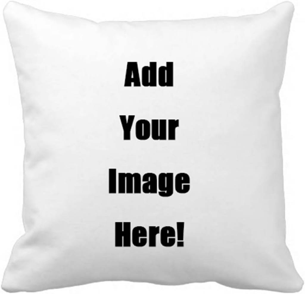 Close-up of a personalized wedding keepsake pillow cover showing a couple's embrace printed in vibrant colors against a neutral background