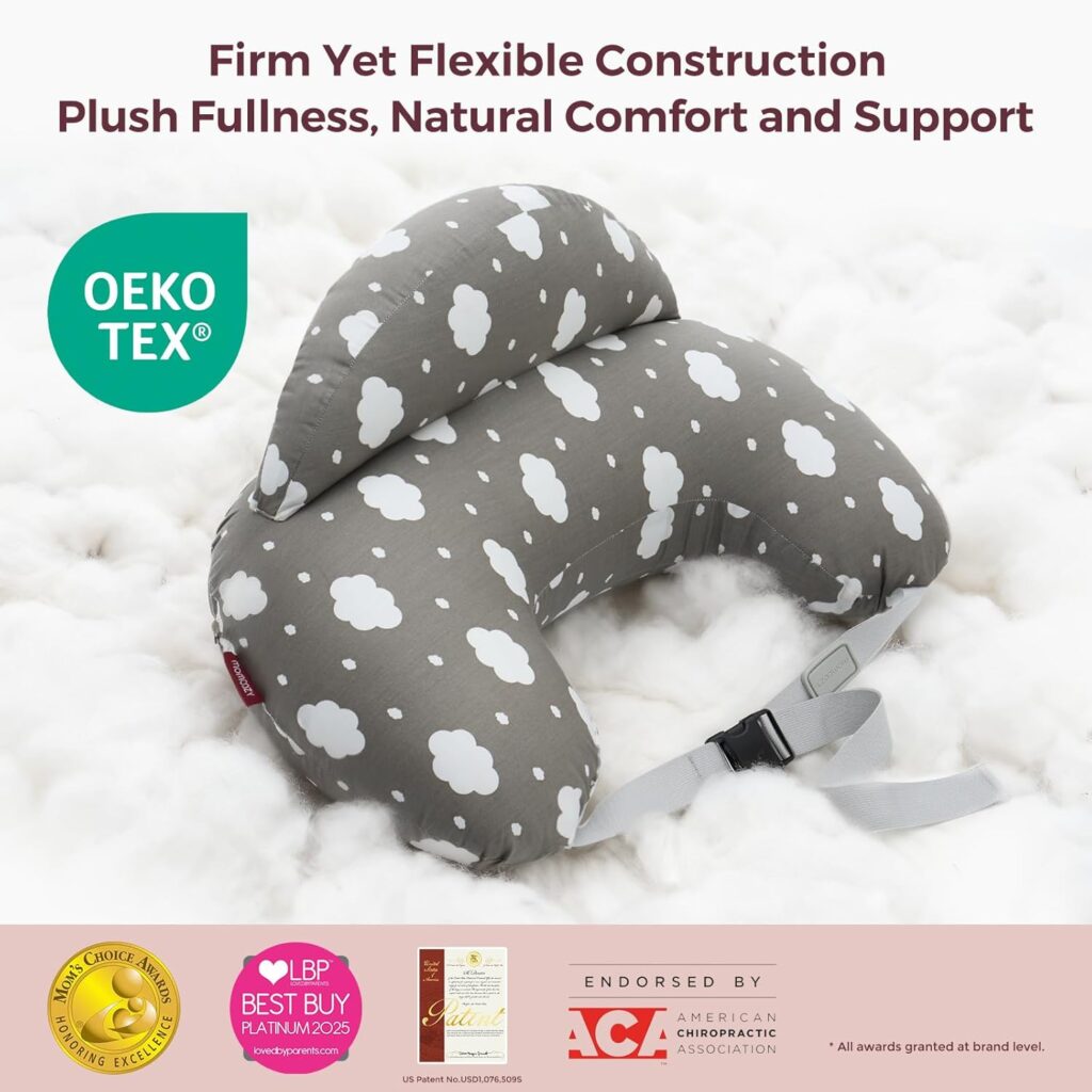 Comfortable and supportive Momcozy Original Nursing Pillow. Perfect for breastfeeding success, offering back relief and the ideal position for baby
