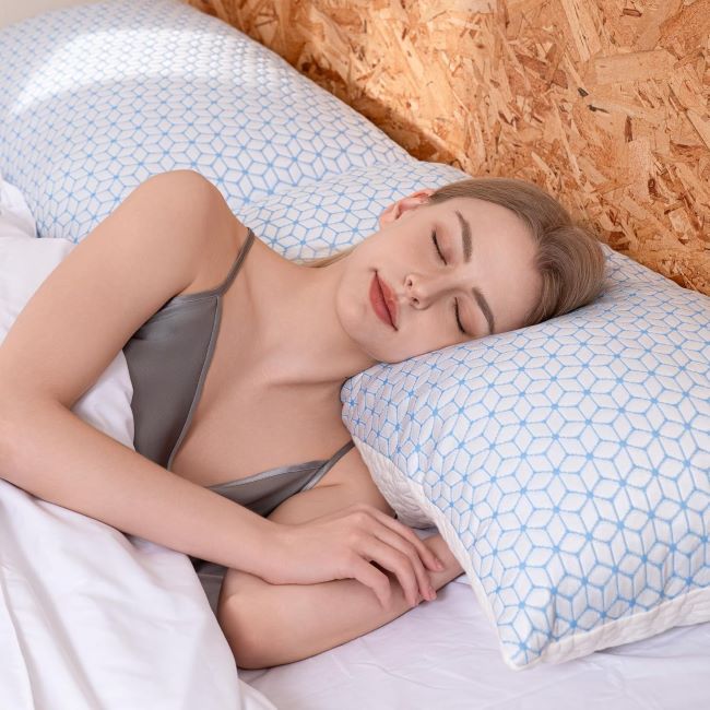 Love Attitude King Shredded Memory Foam Pillow 2-Pack, Cooling Adjustable for Side, Back, Stomach Sleepers