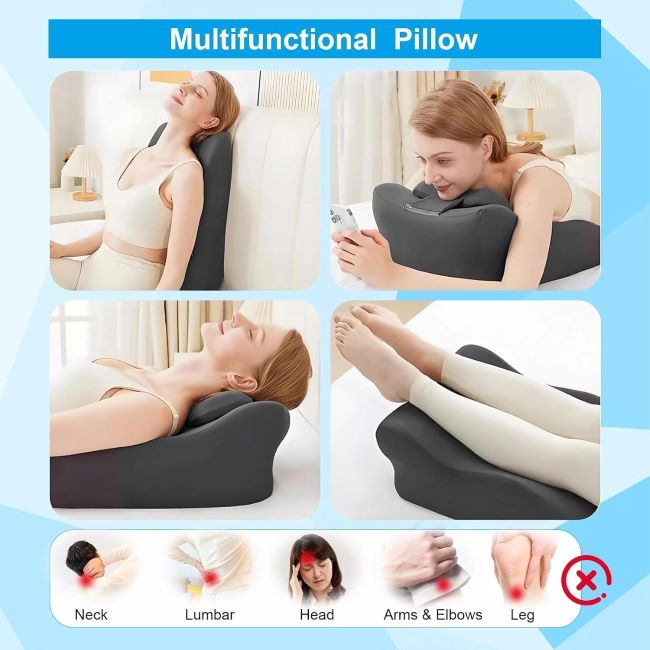 YSOGTDE memory foam wedge pillow for sleeping, reading, intimacy, and back support with removable cover, ergonomic design