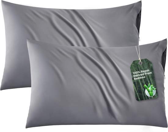 Bedsure Zipper Bamboo Cooling Pillow Cases