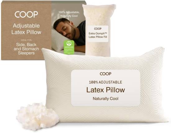 Coop Home Goods Adjustable Latex Pillow Queen