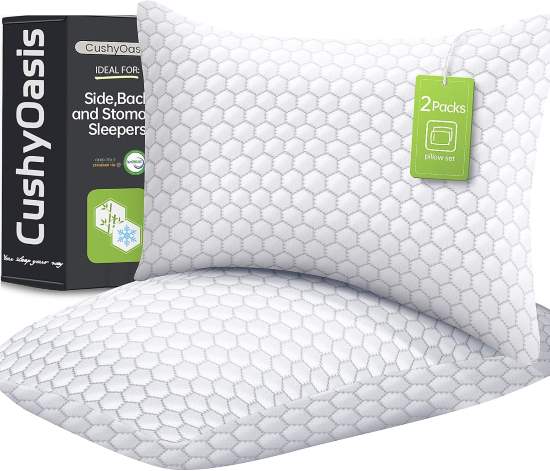 CushyOasis Shredded Memory Foam Pillow