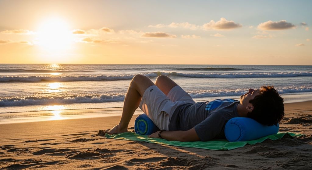 How to Use Beach Pillows for Back Support While Sunbathing - Peak Pillows