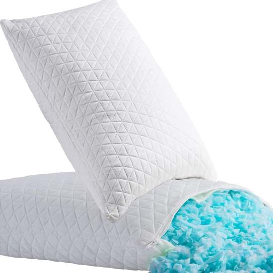 KEYOOHOME Shredded Memory Foam Pillows King Size Set of 2
