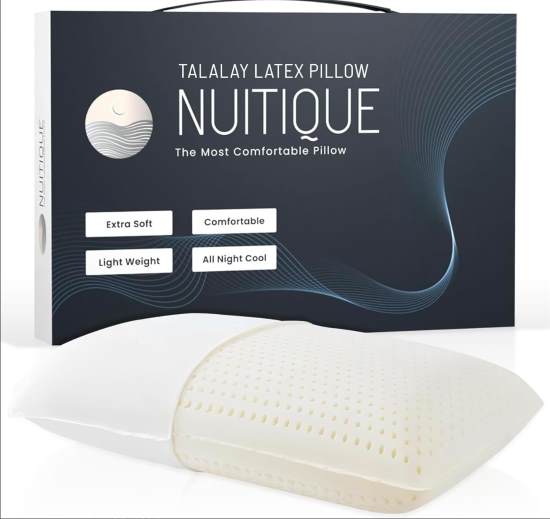 NUITIQUE Talalay Latex Pillow