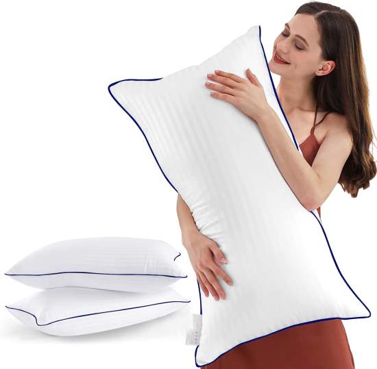 SEMZSOM Bed Pillows King Size Set of 2