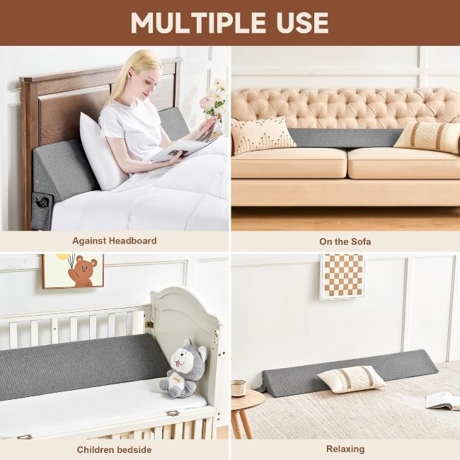 IFNOW Queen mattress gap filler pillow