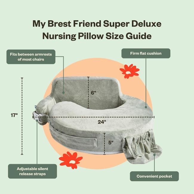 My Brest Friend nursing pillow for baby feeding support